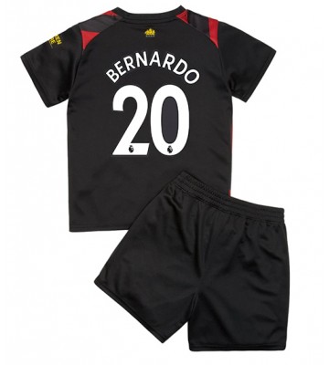 Manchester City Bernardo Silva #20 Bortedraktsett Barn 2022-23 Kortermet (+ Korte bukser)
